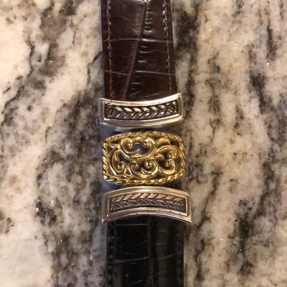 Brighton Two Tone Black/Brown medium belt main image 4